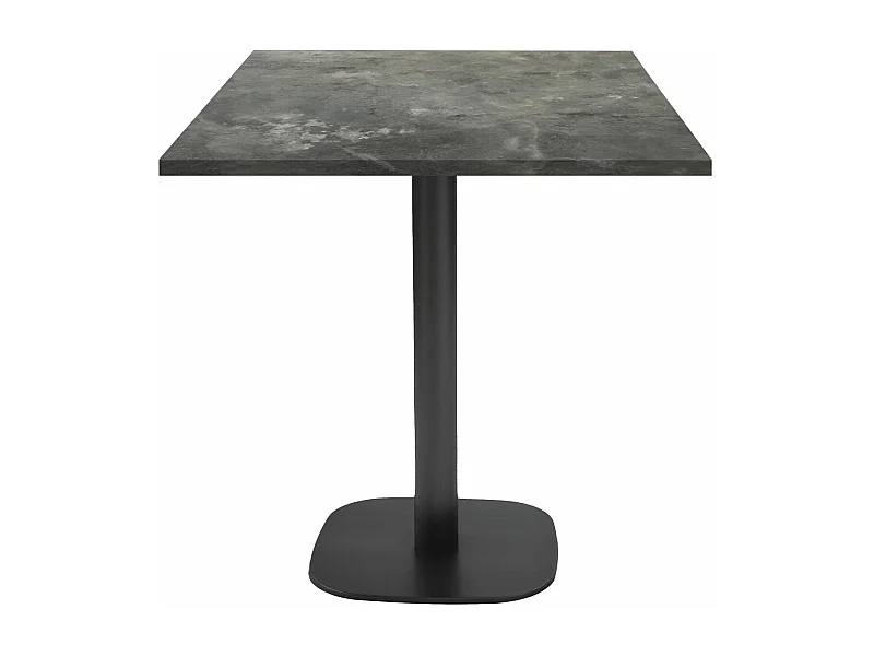 Table 70 x 70 cm - modèle Round pierre métallisée
