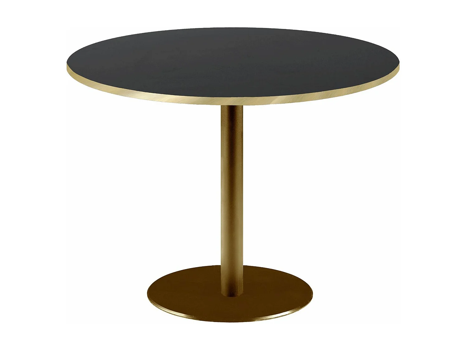 Table ronde Ø 120 cm Rome bistrot noire