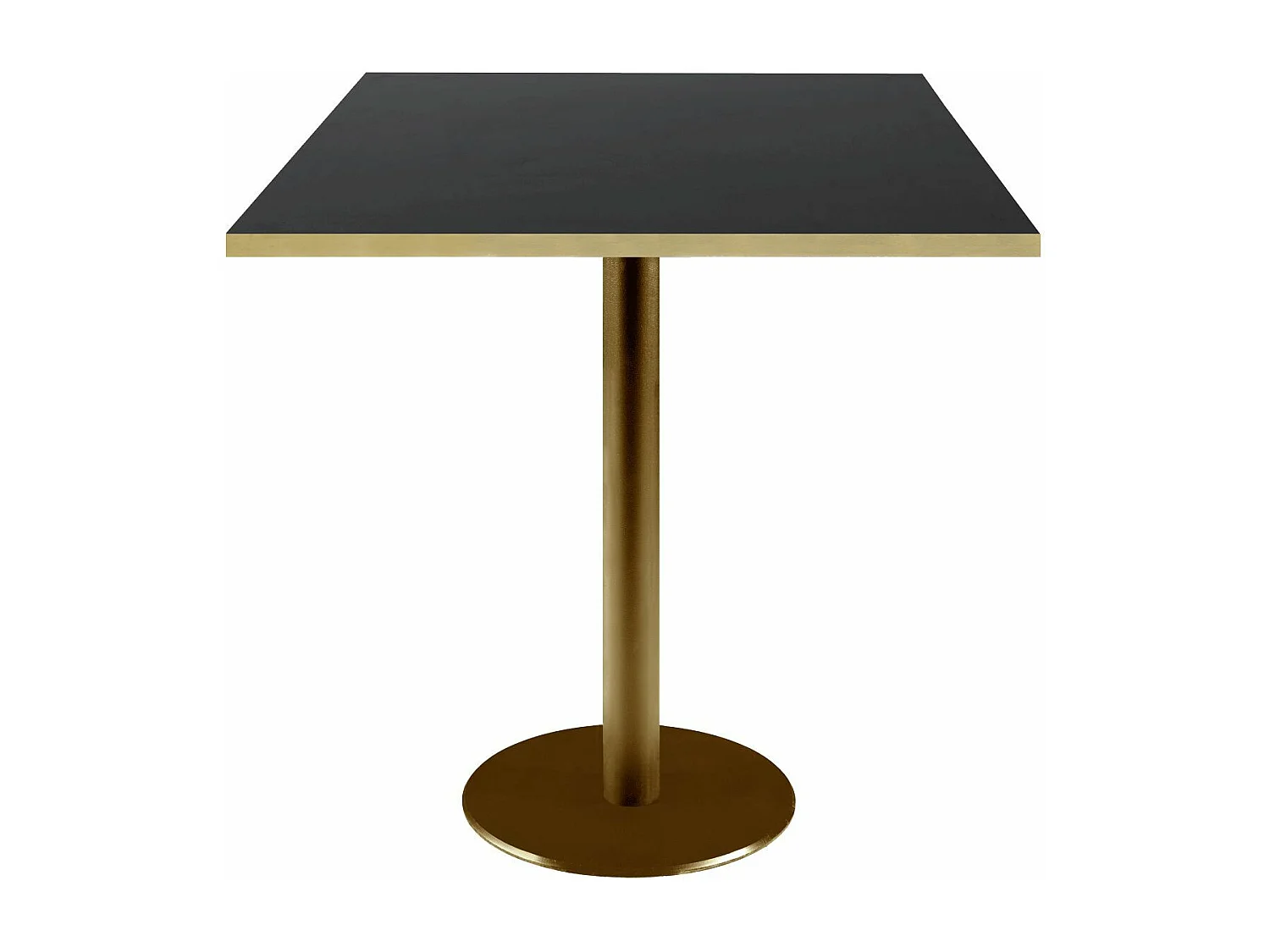 Table 70 x 70 cm Rome bistrot noire