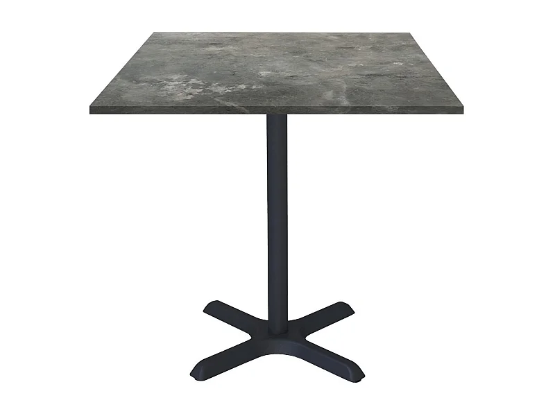 Table 70 x 70 cm - modèle Dina pierre métallisée