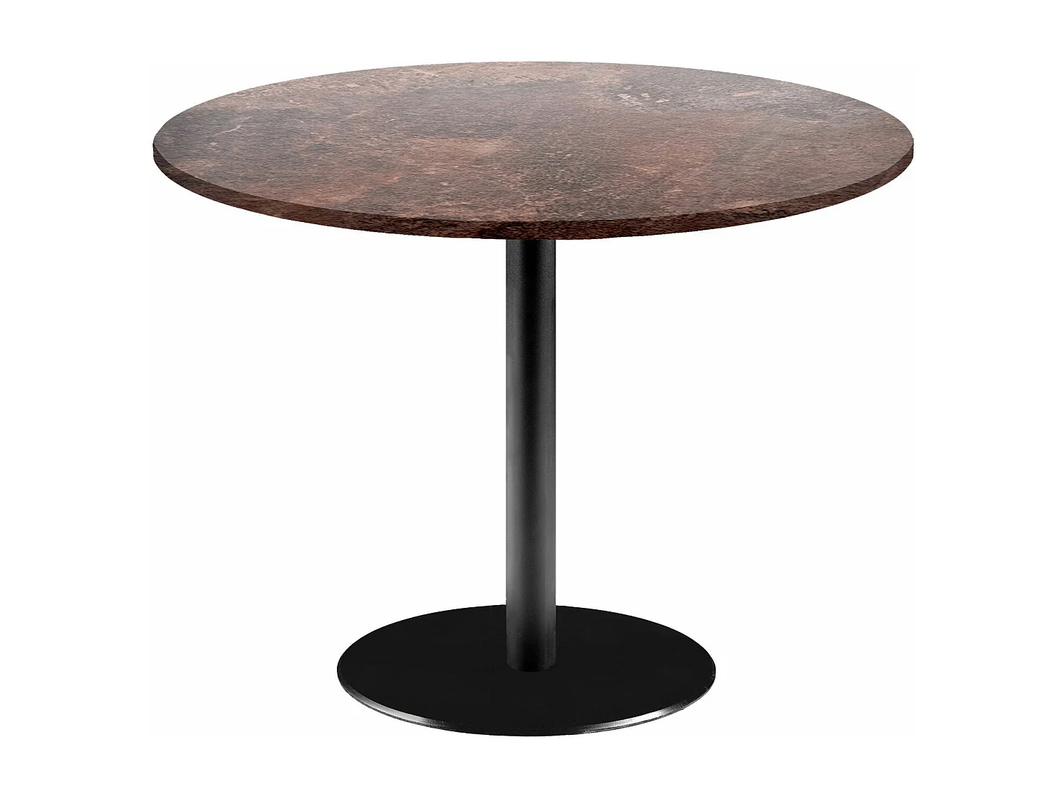 Table ronde Ø 120 cm - modèle Rome rouille roc