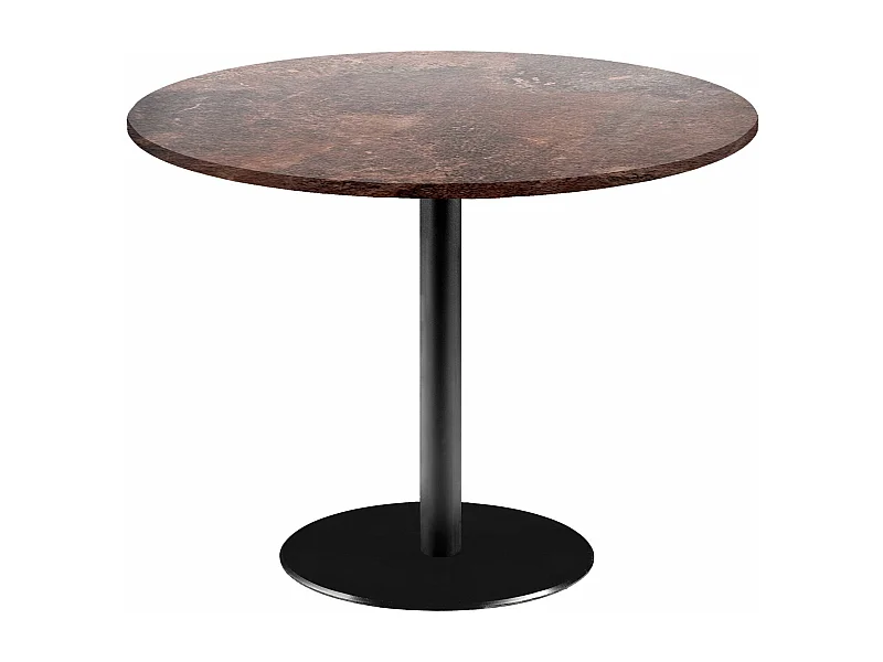 Table ronde Ø 120 cm - modèle Rome rouille roc