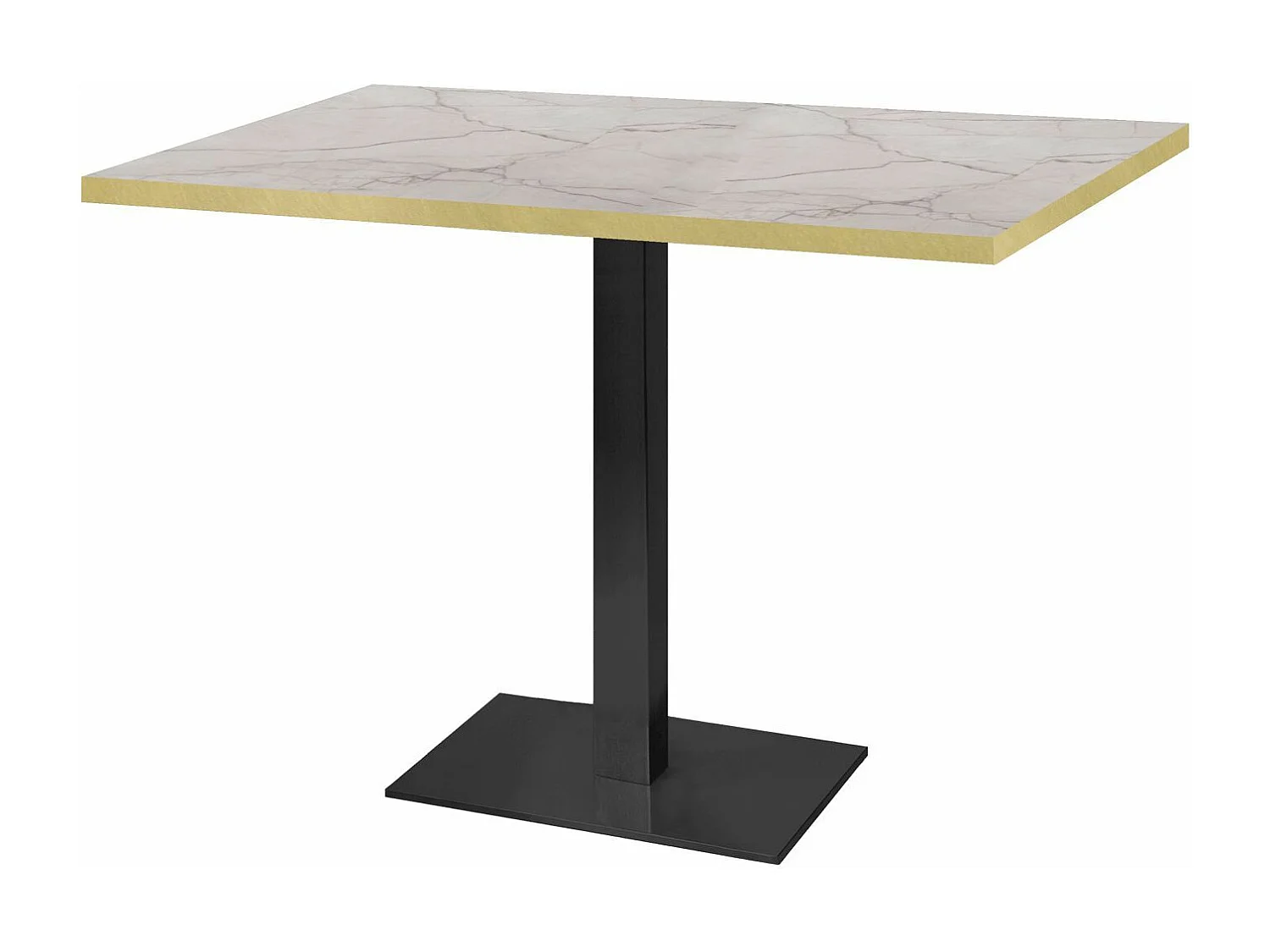 Table 120 x 70 cm - Milan marbre yule chants laiton