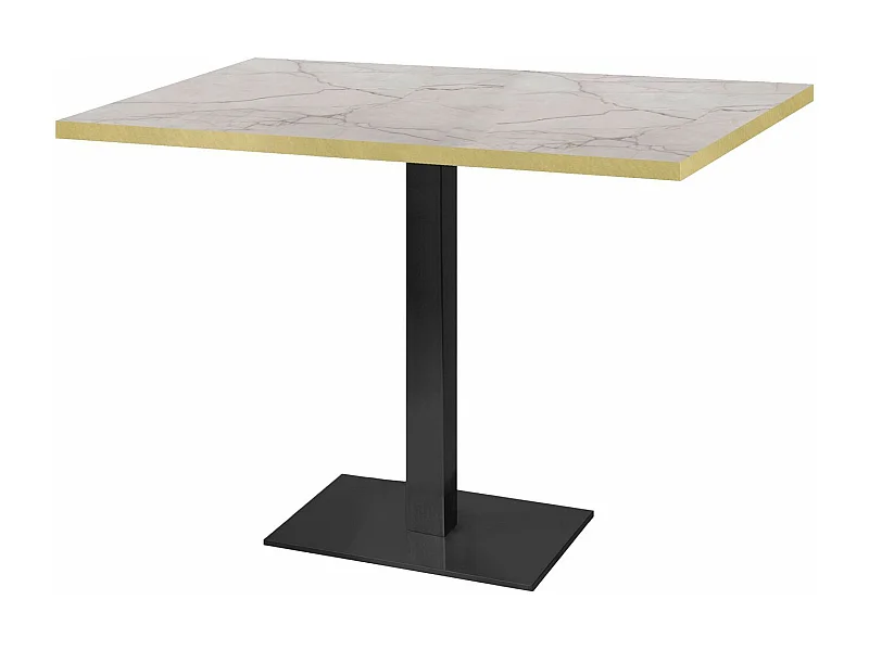 Table 120 x 70 cm - Milan marbre yule chants laiton