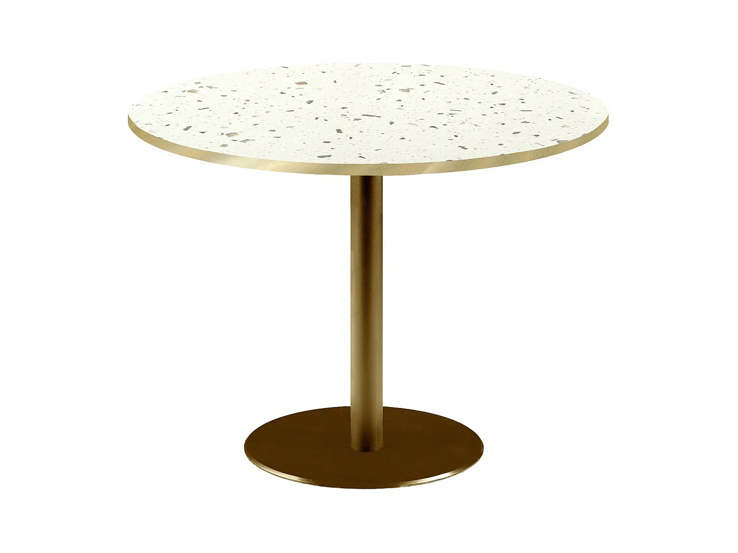 Table ronde Ø 120 cm Rome bistrot terrazzo
