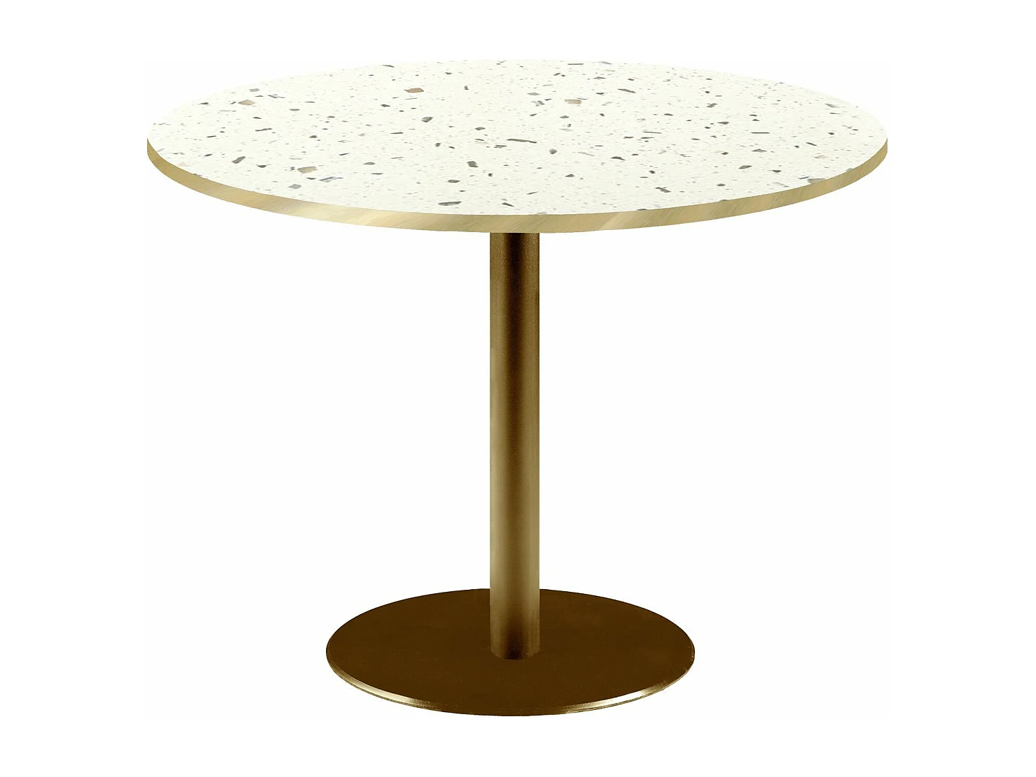 Table ronde Ø 120 cm Rome bistrot terrazzo
