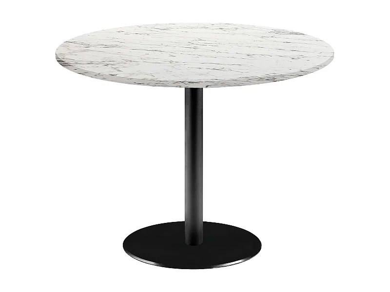 Table ronde Ø 120 cm - modèle Rome marbre calacata