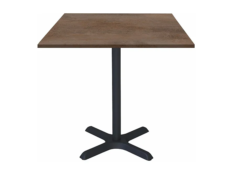 Table 70 x 70 cm - modèle Dina bronze oxydé