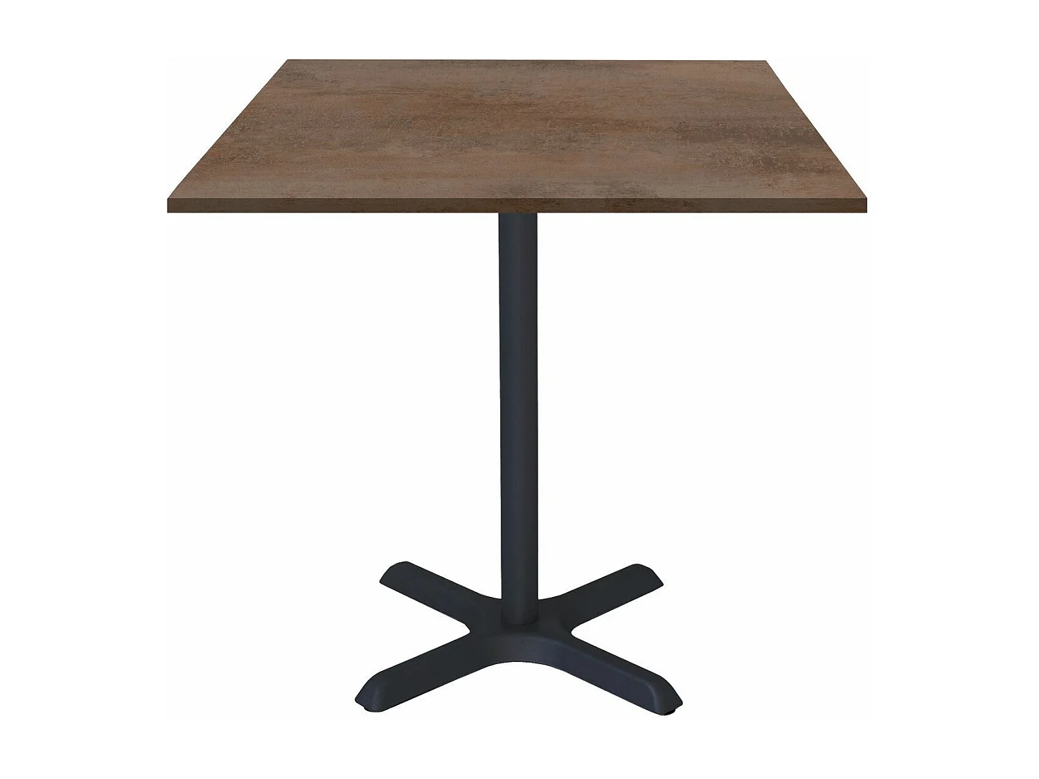 Table 70 x 70 cm - modèle Dina bronze oxydé