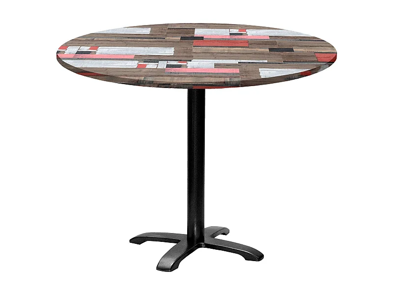 Table ronde Ø 110 cm - modèle Bazila bois redden wood