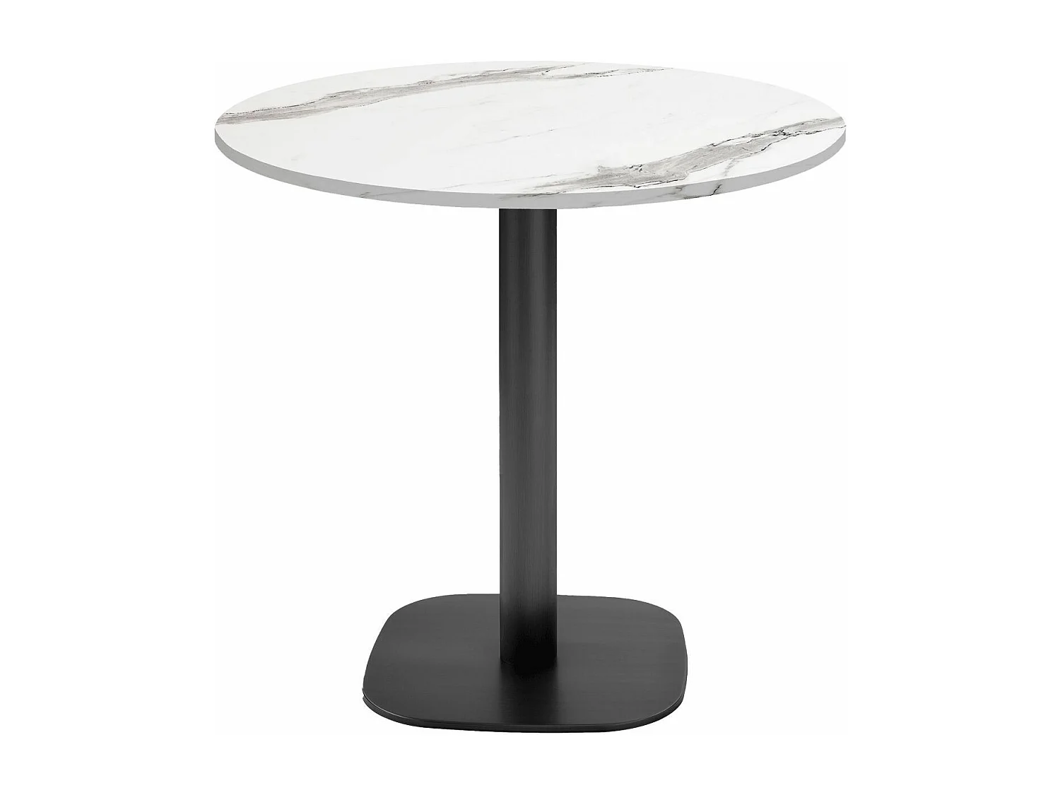 Table ronde Ø 70 cm - modèle Round marbre blanc