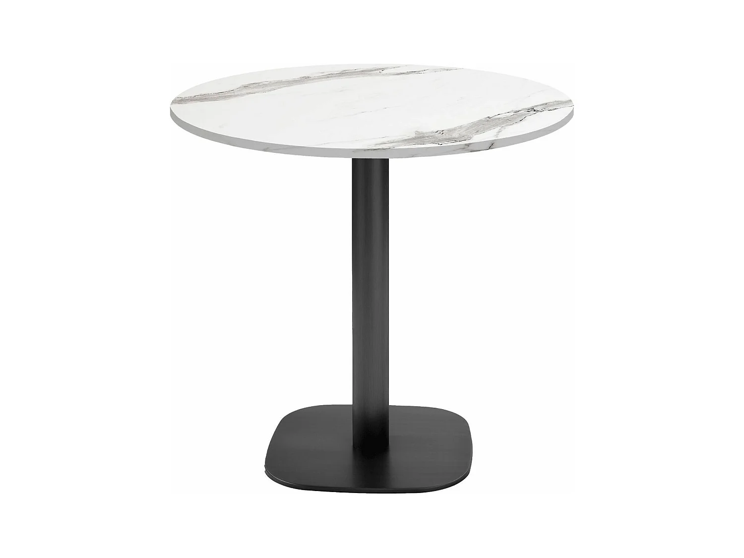 Table ronde Ø 70 cm - modèle Round marbre blanc