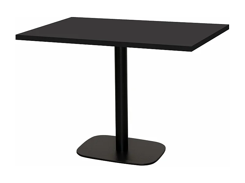 Table 120 x 70 cm - Round noir