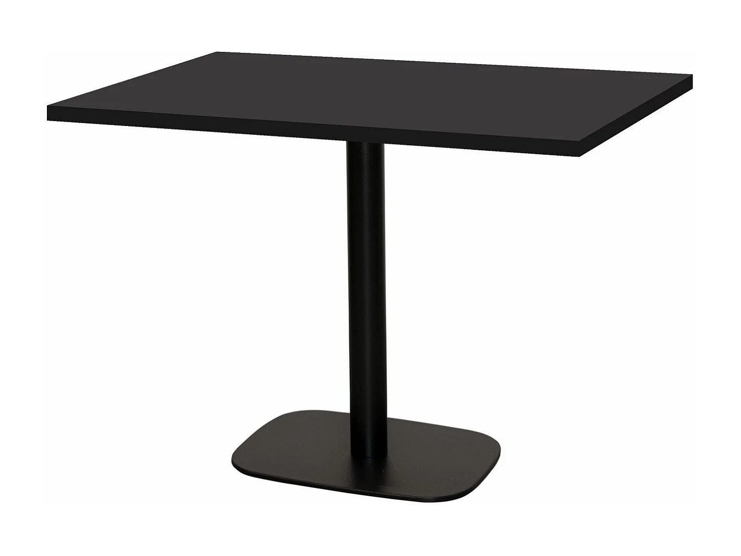 Table 120 x 70 cm - Round noir