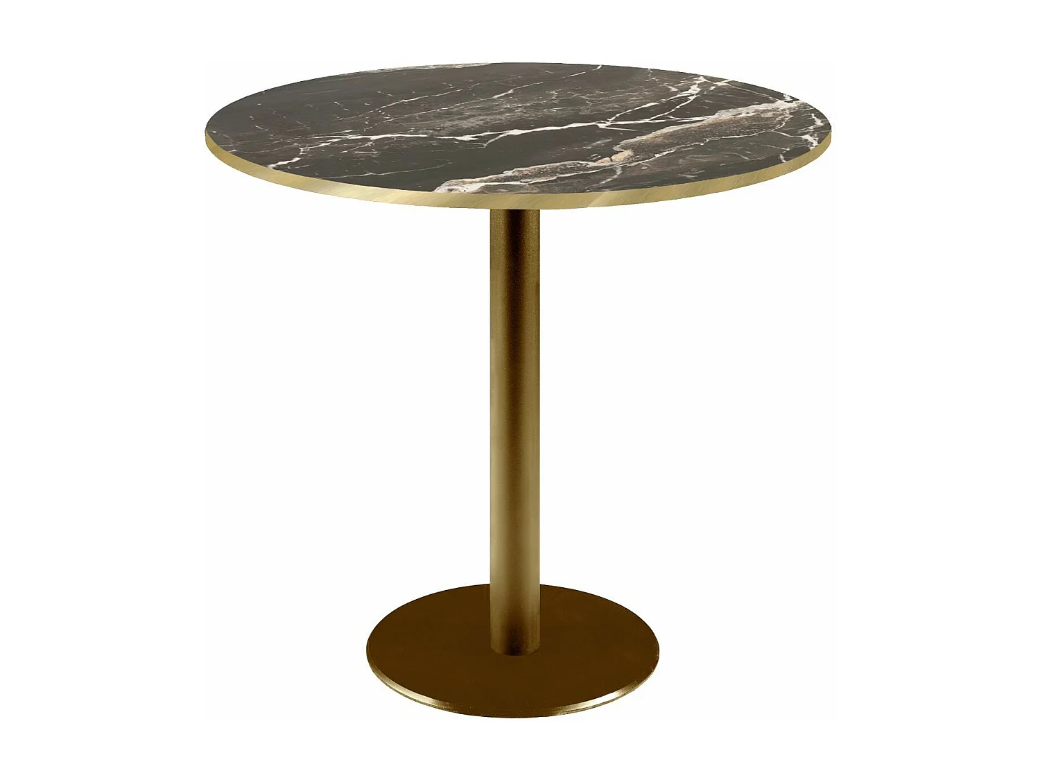 Table ronde Ø 70 cm Rome bistrot marbre veiné