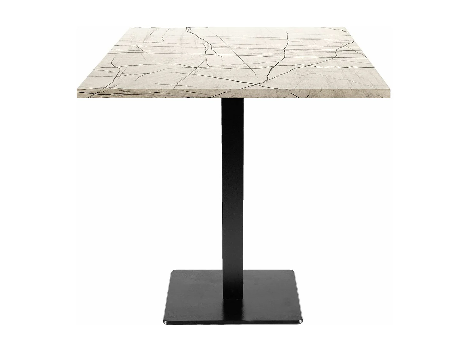 Table 70 x 70 cm - modèle Milan marbre maia