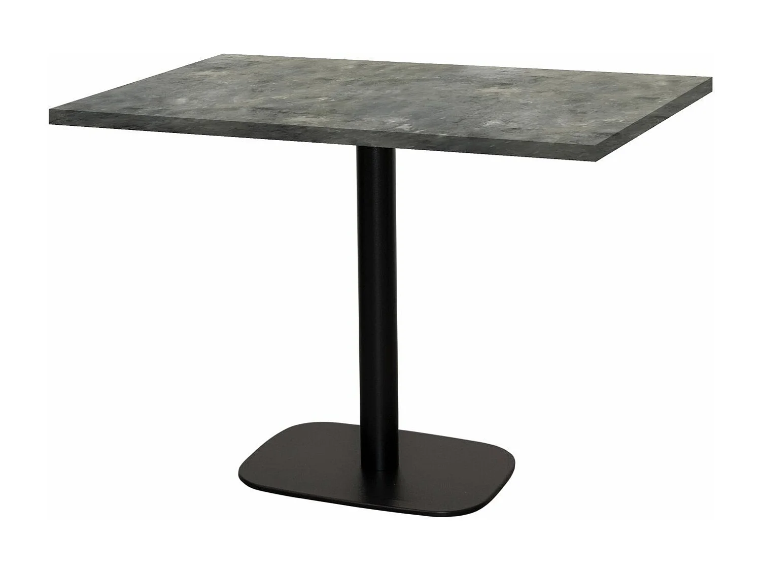 Table 120 x 70 cm - Round pierre métallisée