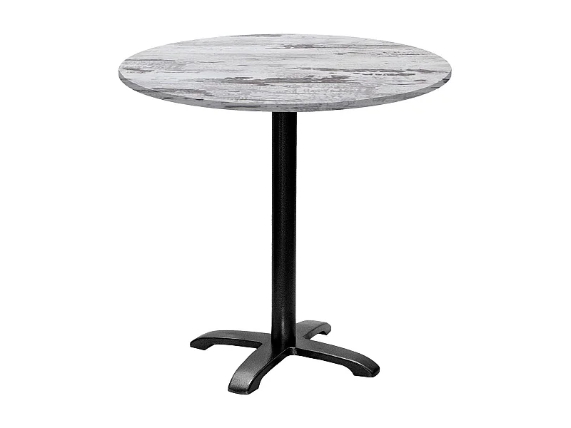 Table ronde Ø 80 cm - modèle Bazila chêne Islande