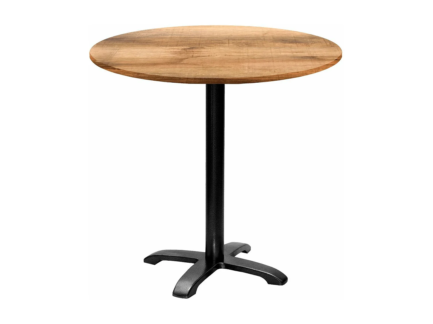 Table ronde Ø 80 cm - modèle Bazila tanin clair