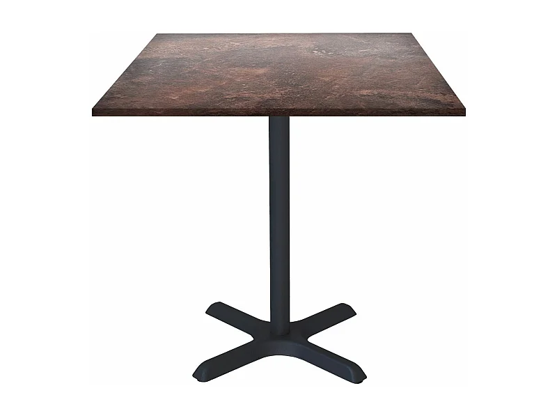 Table 70 x 70 cm - modèle Dina rouille roc