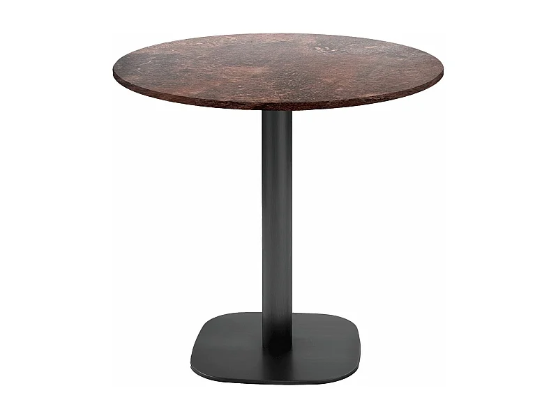 Table ronde Ø 70 cm - modèle Round rouille roc
