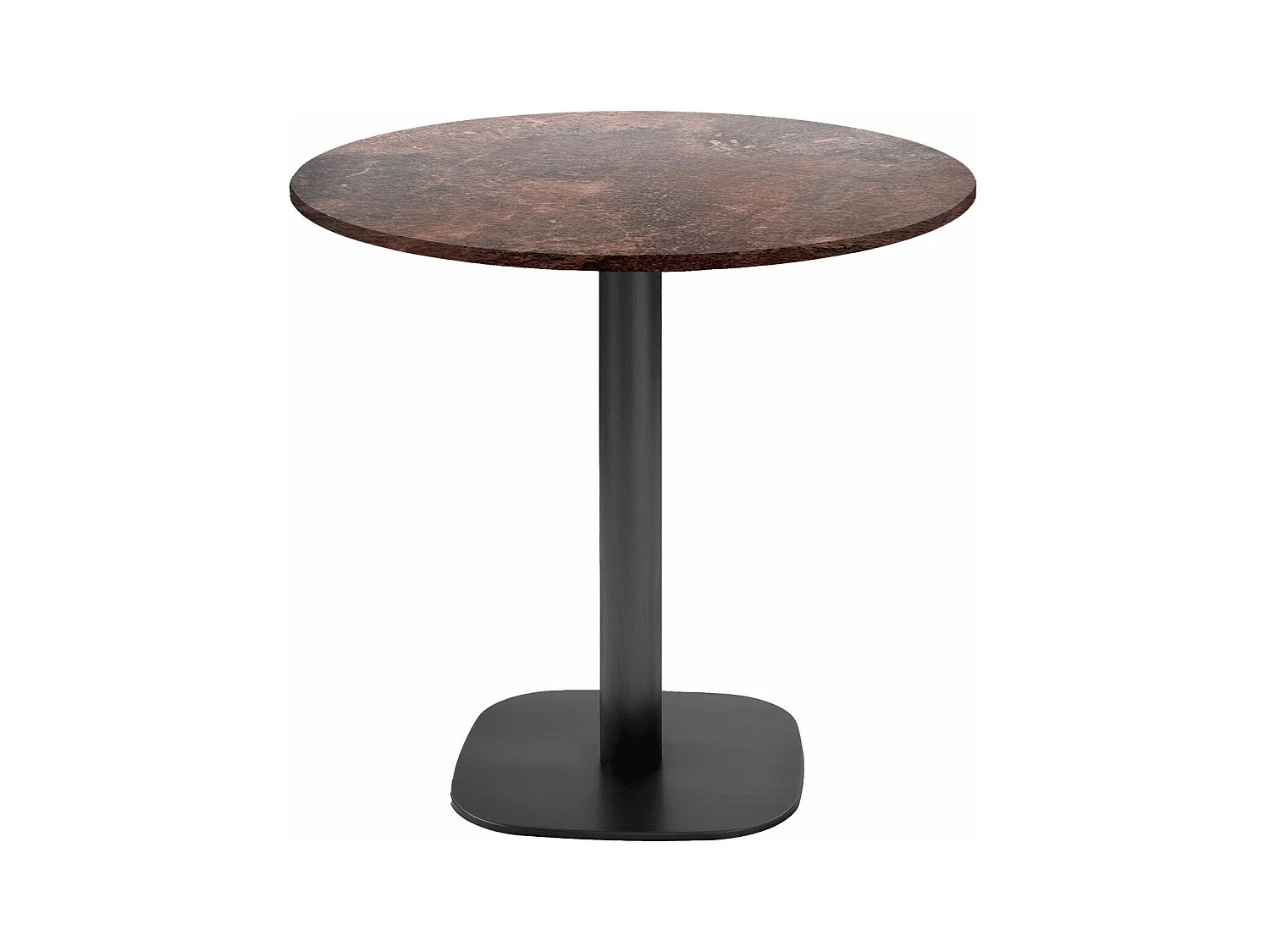 Table ronde Ø 70 cm - modèle Round rouille roc