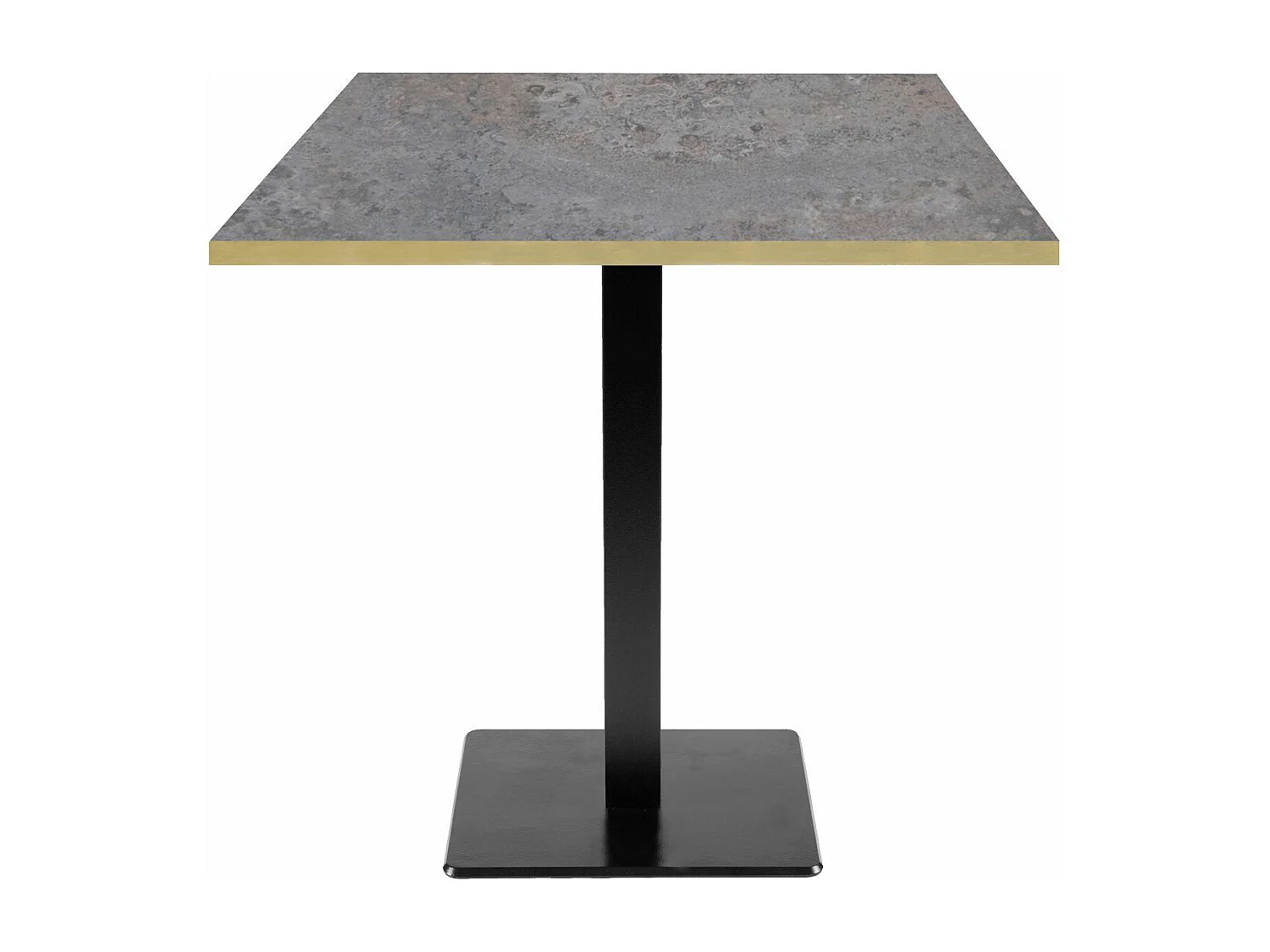 Table 70 x 70 cm - modèle Milan caldeira chants laiton