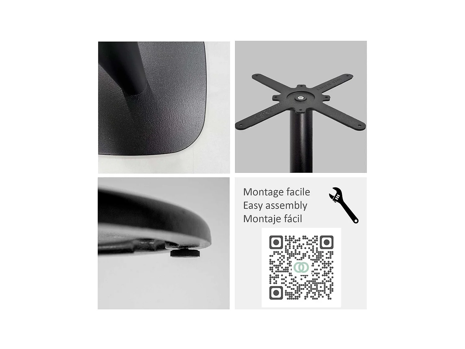 Table ronde Ø 70 cm - modèle Round chêne delano