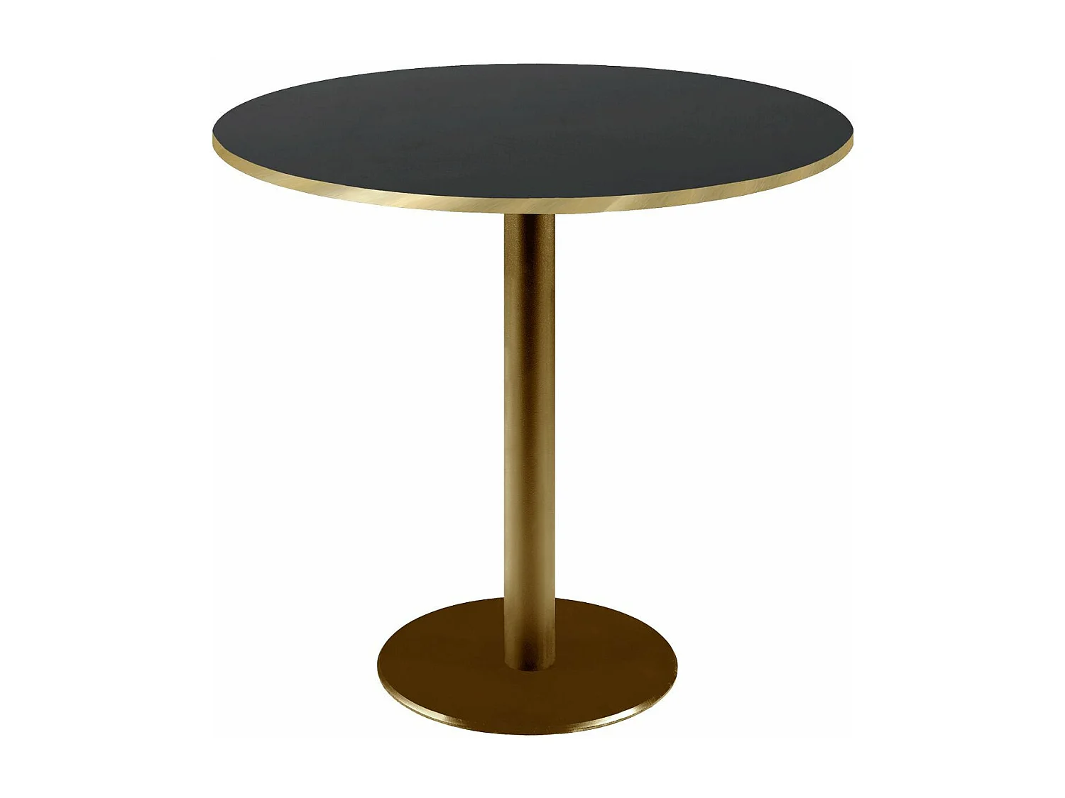Table ronde Ø 70 cm Rome bistrot noire