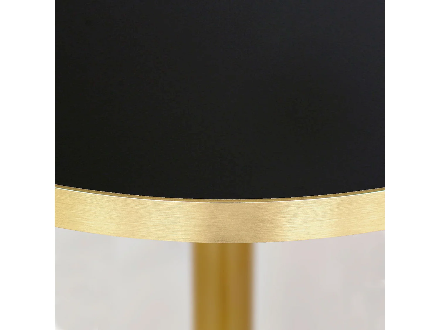 Table ronde Ø 70 cm Rome bistrot noire