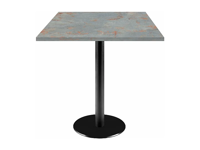 Table 70 x 70 cm - modèle Rome gris rouille