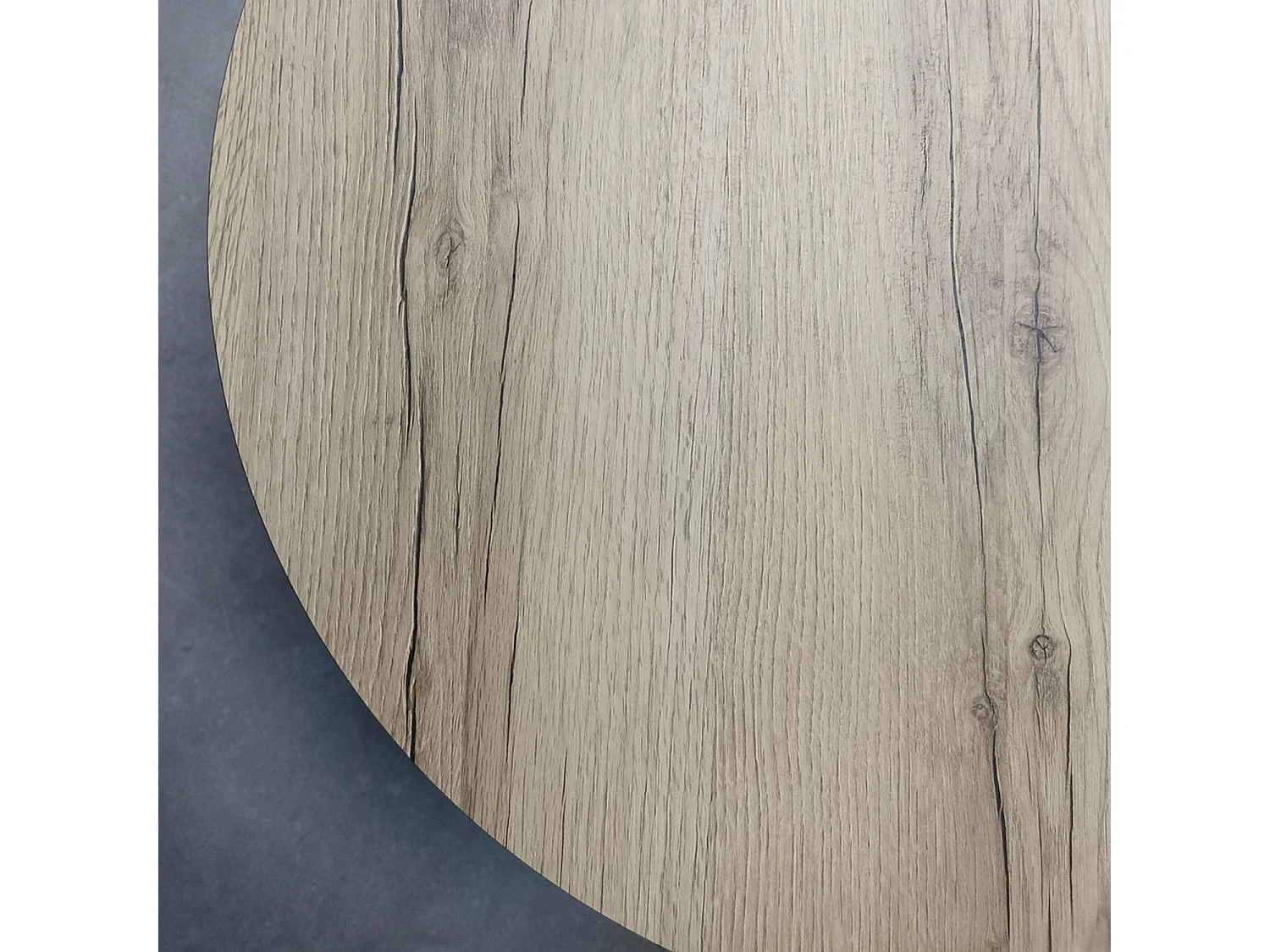 Table ronde Ø 70 cm - modèle Round pied blanc chêne delano