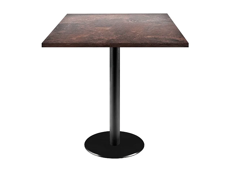 Table 70 x 70 cm - modèle Rome rouille roc