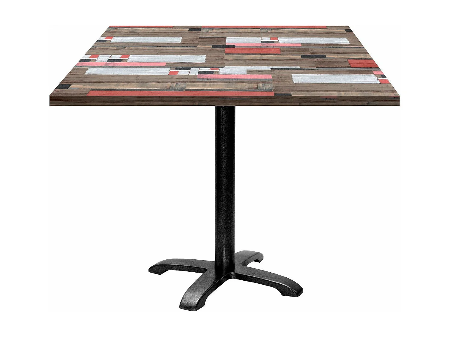 Table 90 x 90 cm - modèle Bazila bois redden wood