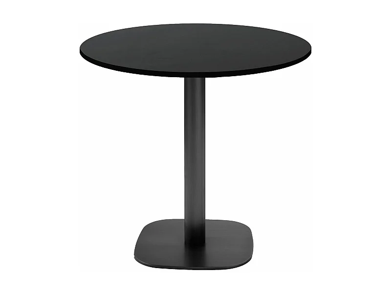 Table ronde Ø 70 cm - modèle Round noir