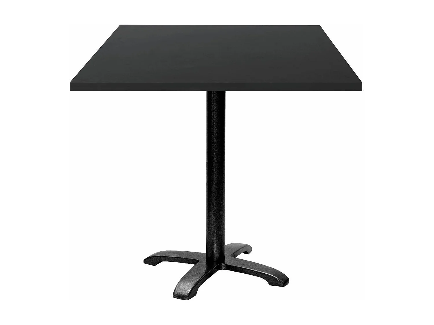 Table 70 x 70 cm - modèle Bazila noir