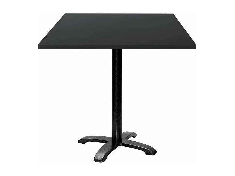 Table 70 x 70 cm - modèle Bazila noir