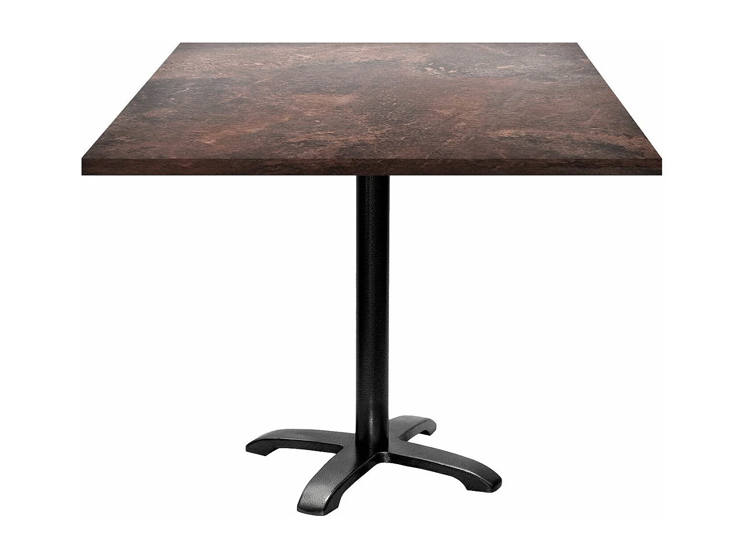 Table 90 x 90 cm - modèle Bazila rouille roc