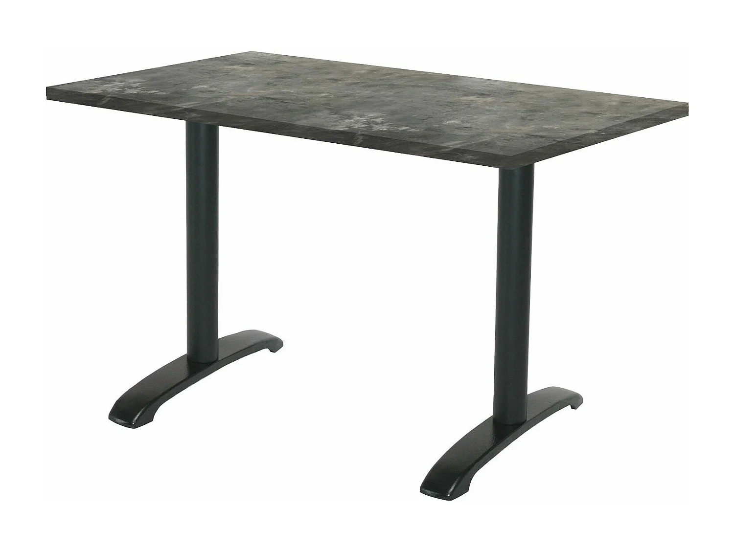 Table 160 x 80 cm - Bazila pierre métallisée