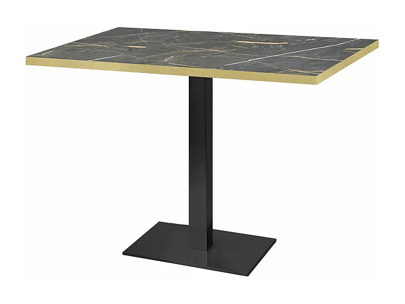 Table 120 x 70 cm - Milan marbre samas chants laiton
