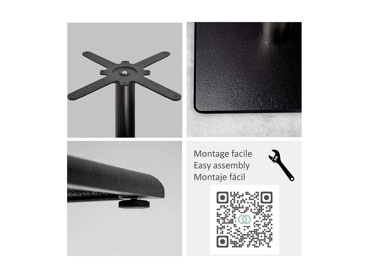 Table 70 x 70 cm - modèle Milan T chêne slovène