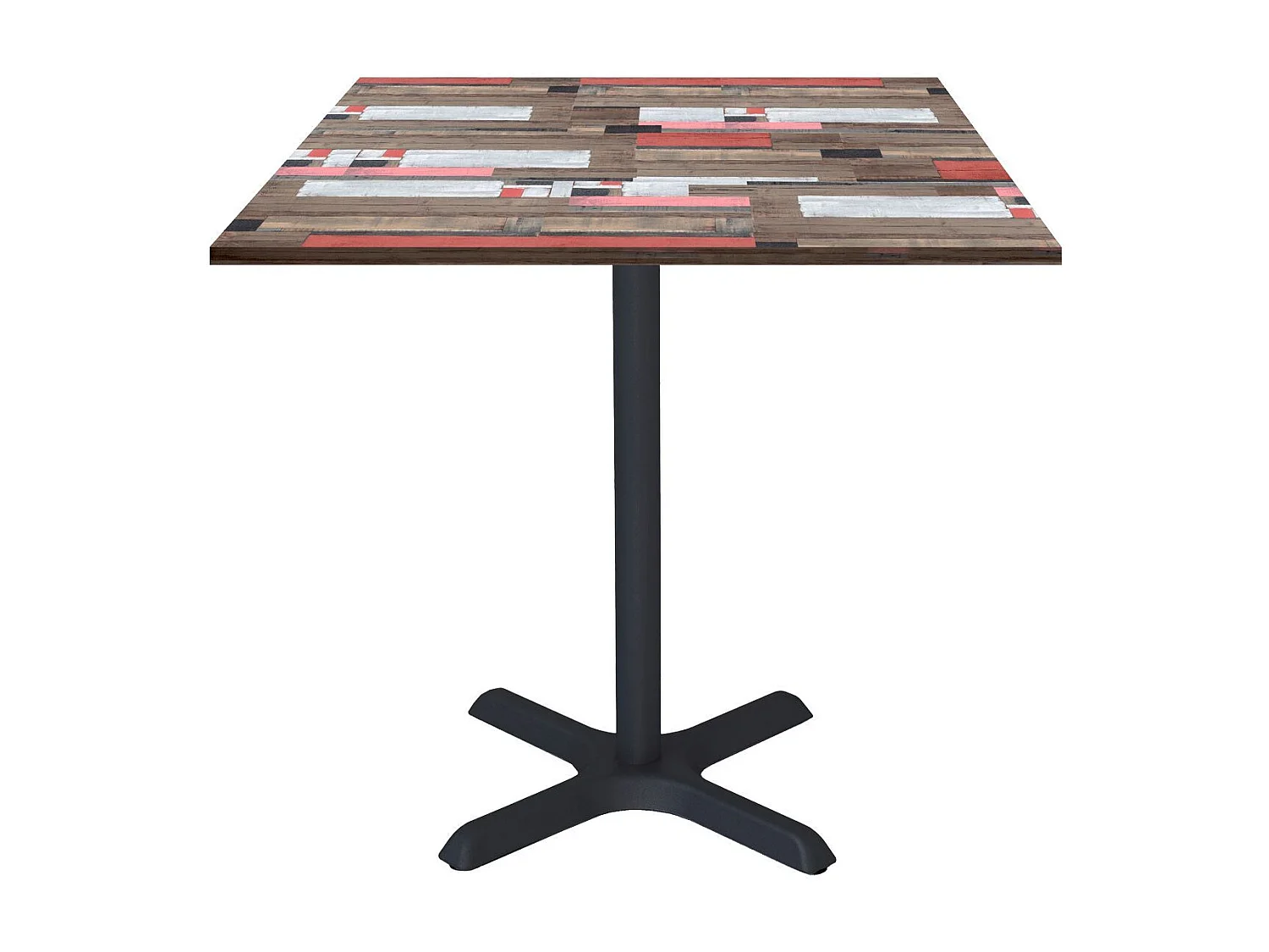 Table 70 x 70 cm - modèle Dina bois redden wood