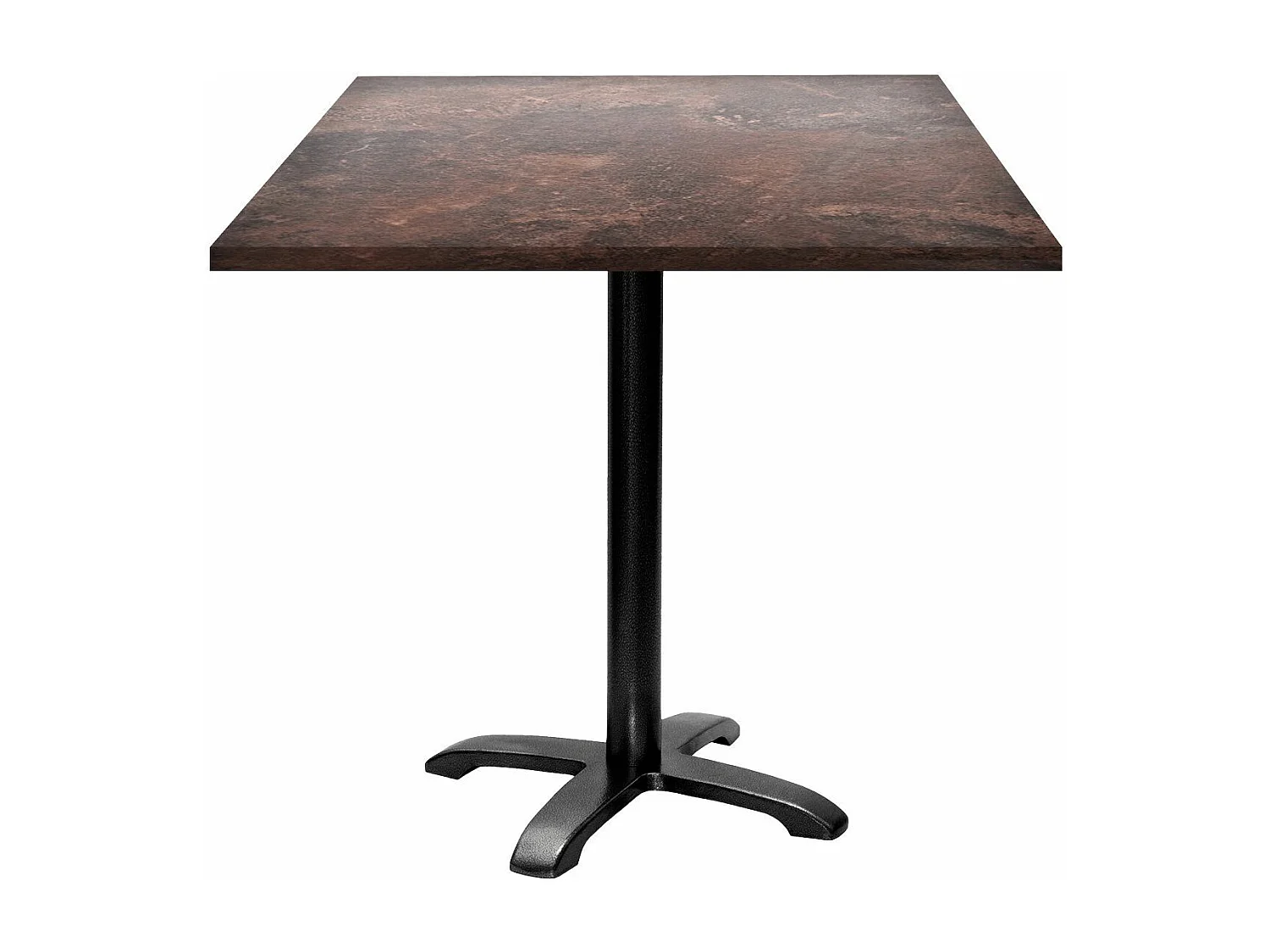 Table 70 x 70 cm - modèle Bazila rouille roc