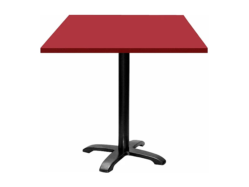 Table 70 x 70 cm - modèle Bazila rouge