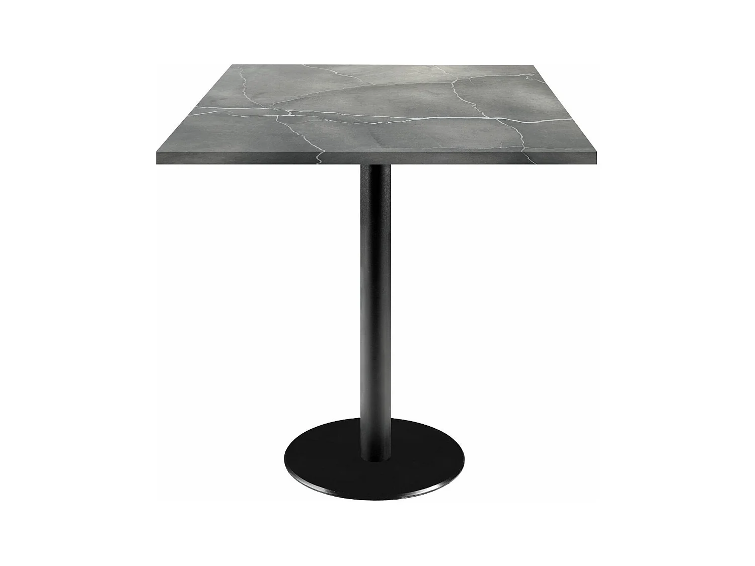 Table 70 x 70 cm - modèle Rome marbré lune bleue