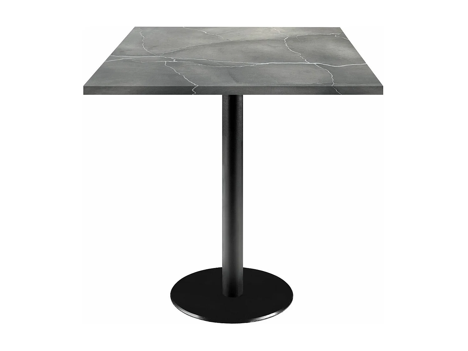 Table 70 x 70 cm - modèle Rome marbré lune bleue
