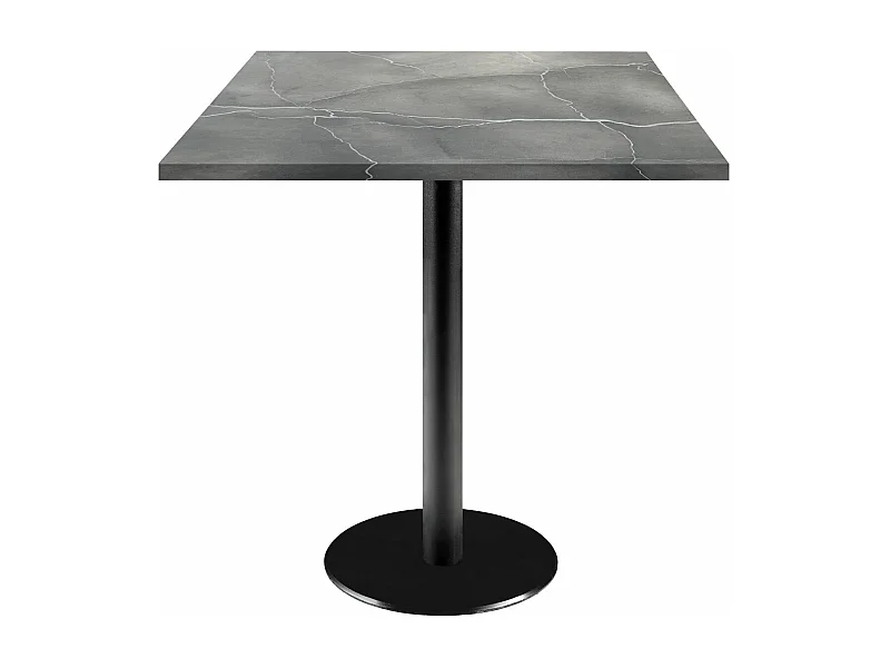 Table 70 x 70 cm - modèle Rome marbré lune bleue