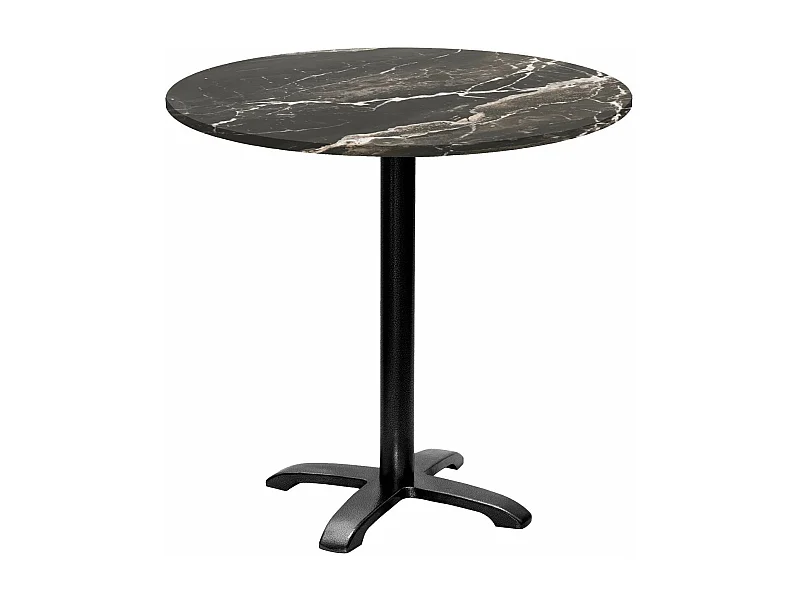 Table ronde Ø 80 cm - modèle Bazila marbre royal