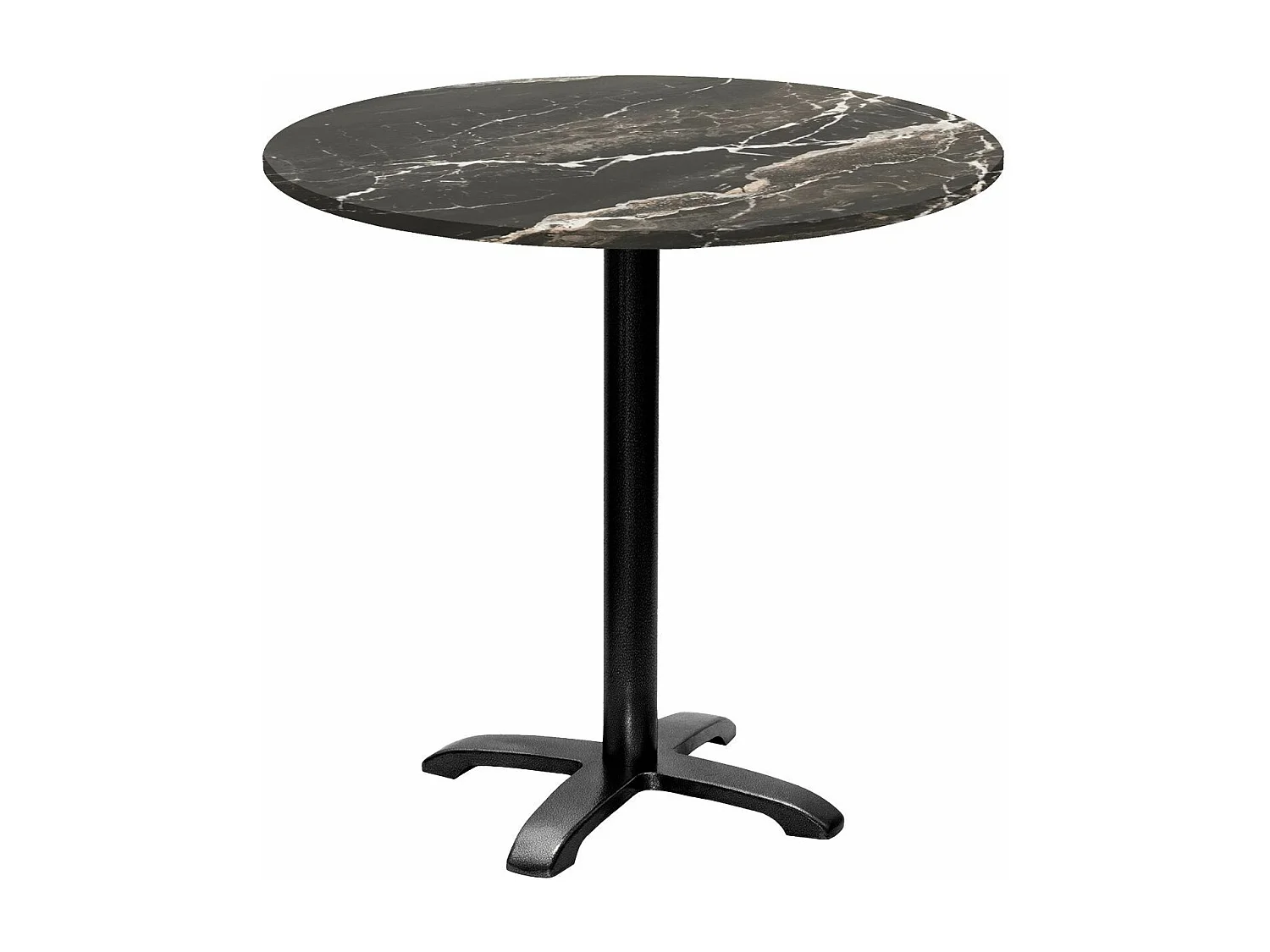 Table ronde Ø 80 cm - modèle Bazila marbre royal