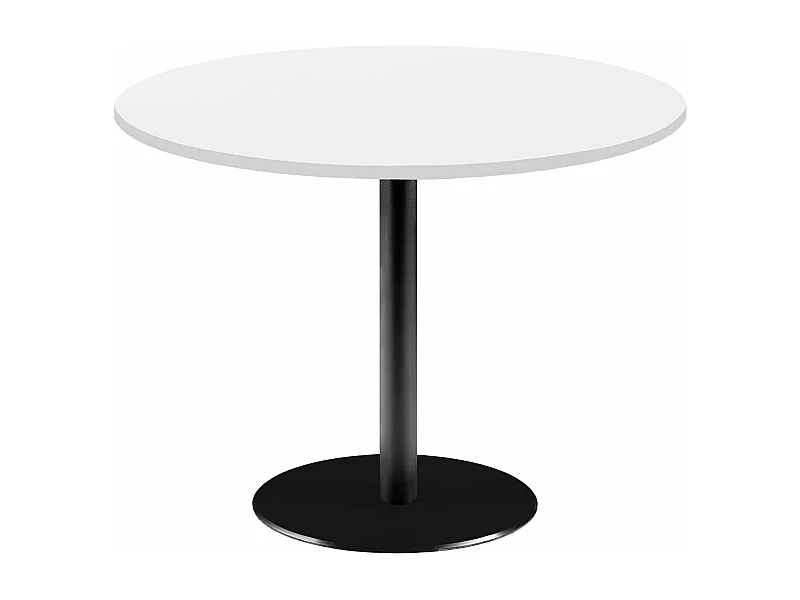 Table ronde Ø 120 cm - modèle Rome blanc uni